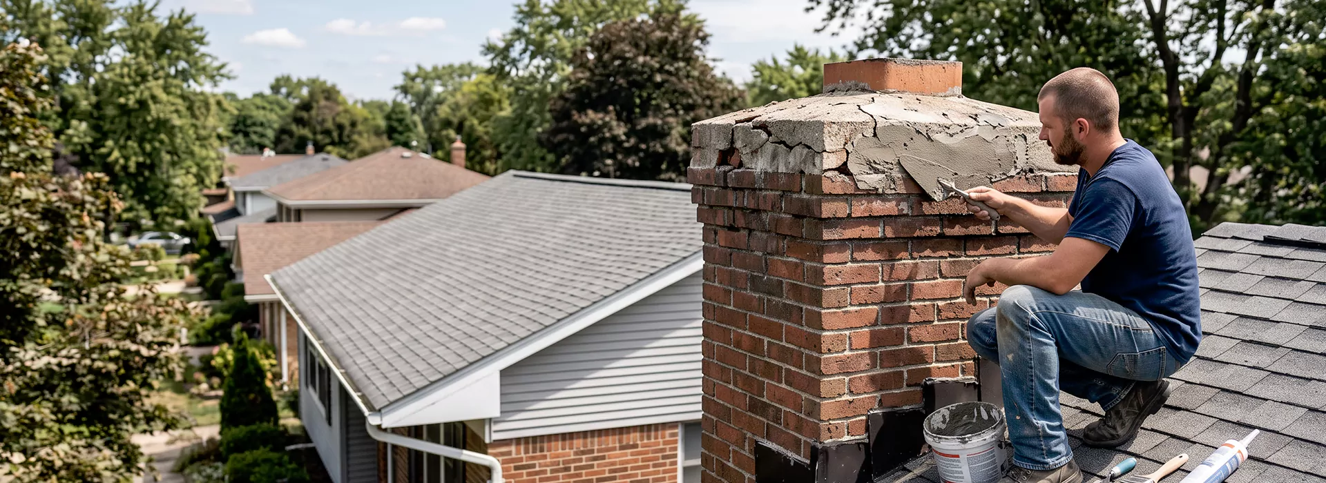 Chimney Crown Repair Kyle, TX