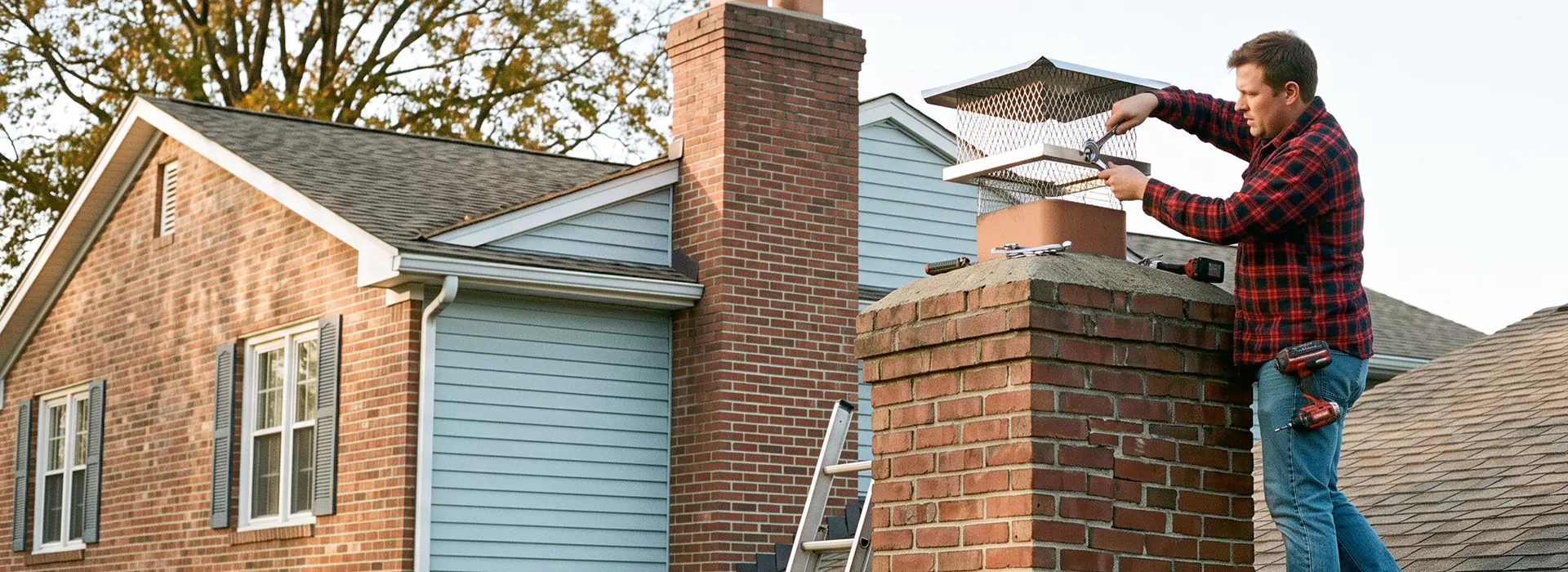 Chimney Spark Arrestor Installation in Kyle