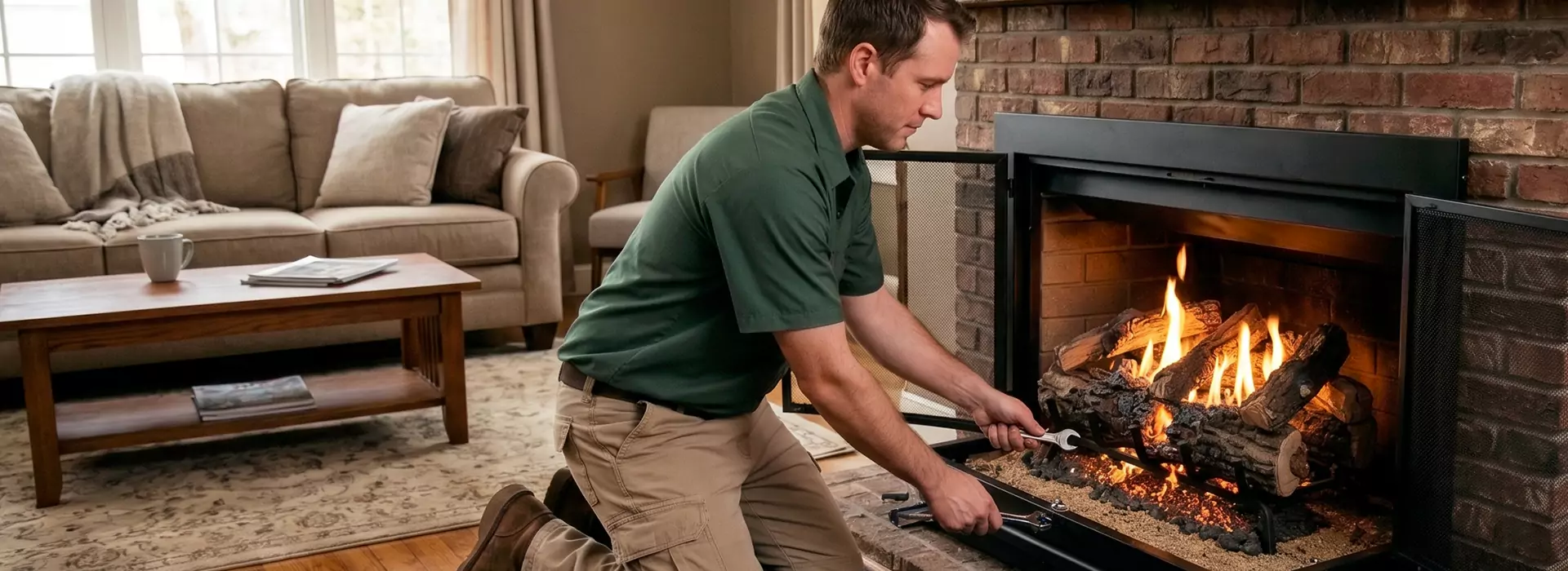 Gas Fireplace Logs in Kyle, TX