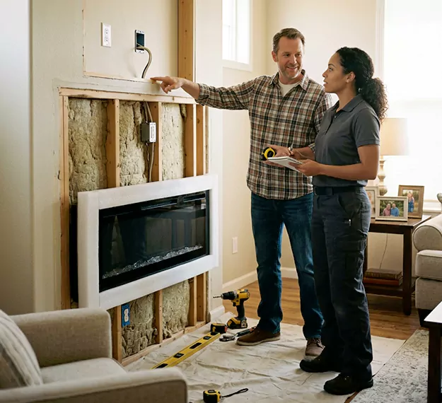 Why Kyle, TX Homeowners Choose Our Electric Fireplace Installation Team?