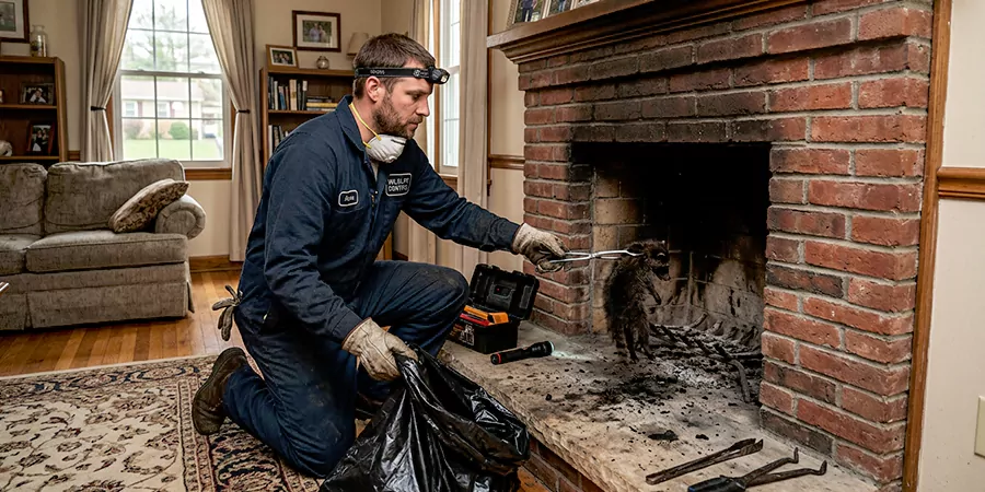 Dead Animal in Fireplace Removal Kyle