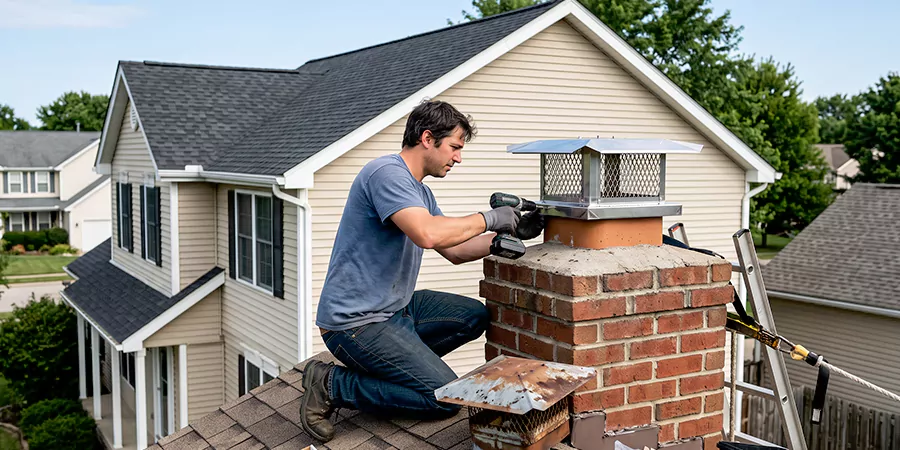 Metal Chimney Cover Replacement Kyle