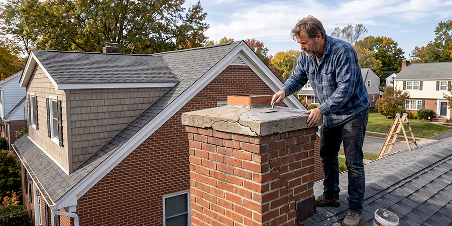 Brick Chimney Crown Repair Kyle