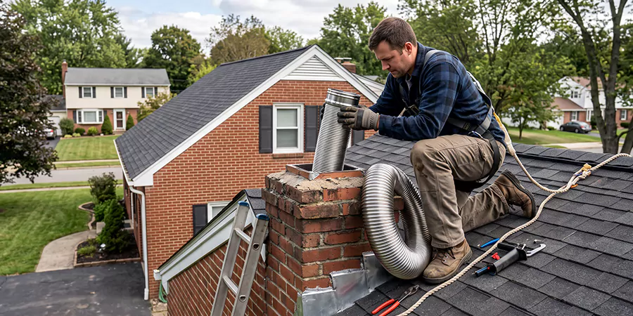 Chimney Sleeve Installation Kyle