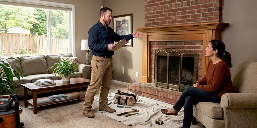 Fireplace and Chimney Removal Service Kyle