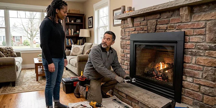 Fireplace and Log Fire Installation Kyle